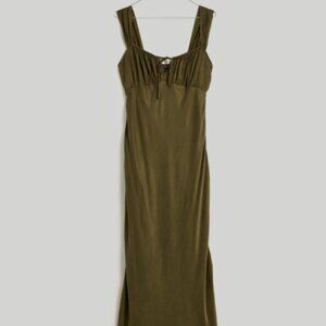 MADEWELL Square-Neck Midi Dress SAGE GREEN [SIZE 2]